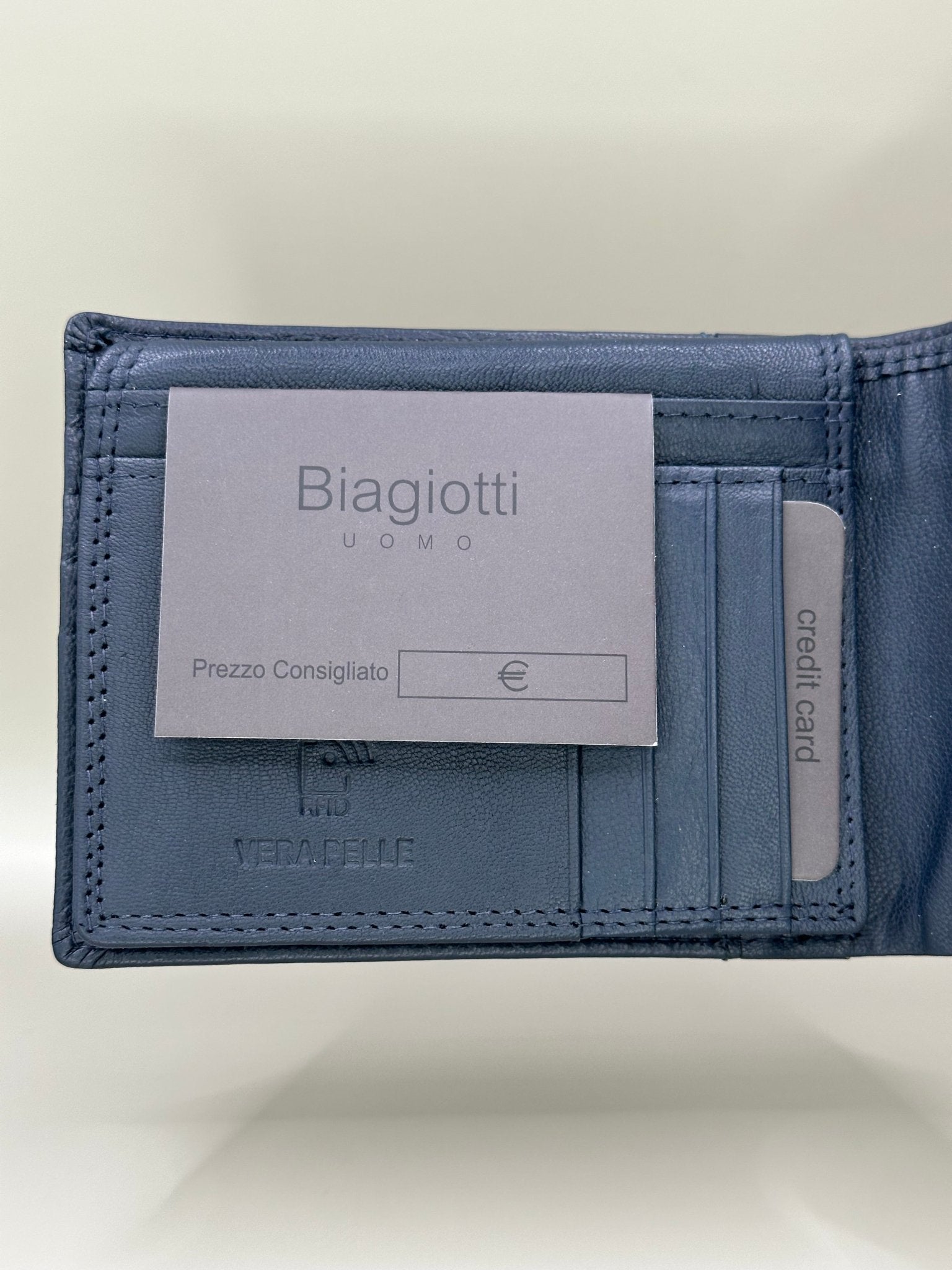 Portofel din piele pentru bărbați Biagiotti - Lori Shoes
